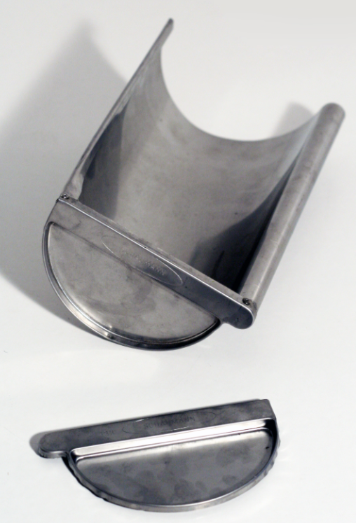 Rinnenböden halbrund MONTIERT / ohne Rinne Rinnenböden halbrund MONTIERT / ohne Rinne