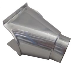 Einhangstutzen für Rinne halbrund Einhangstutzen für Rinne halbrund